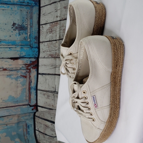 Superga Cotropes Woven Platform Shoe Sneaker‎ - Picture 6 of 9